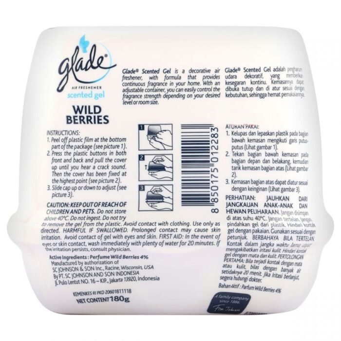 GLADE WILD BERRIES CAR PERFUME 180 GM 2