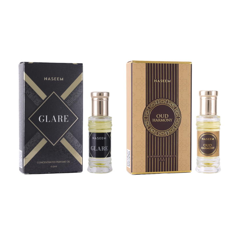 Naseem Saifkart Glare And Oud Harmony 6ml attar Combo